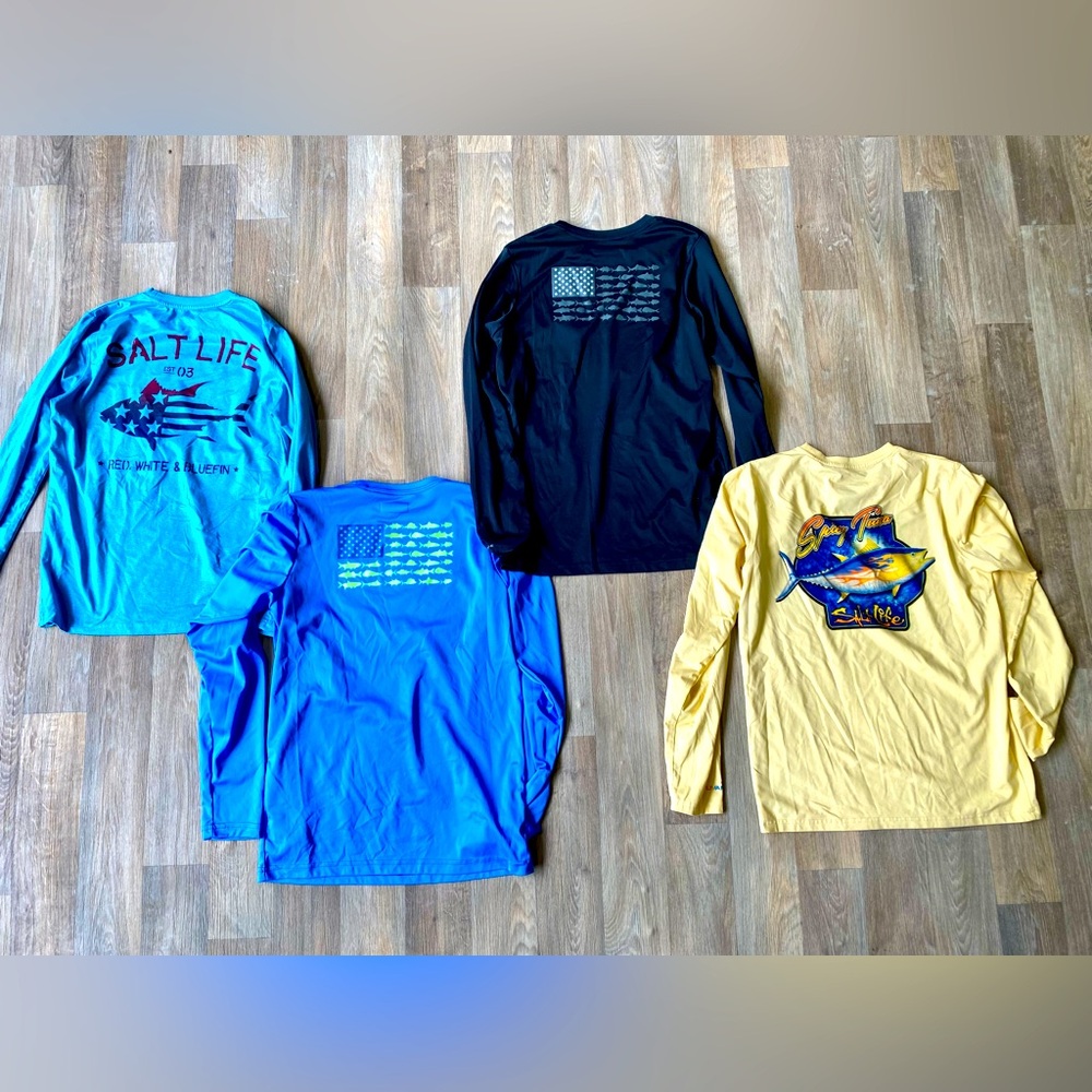 BOYS FISHING SHIRTS- Size Large/ Bundle